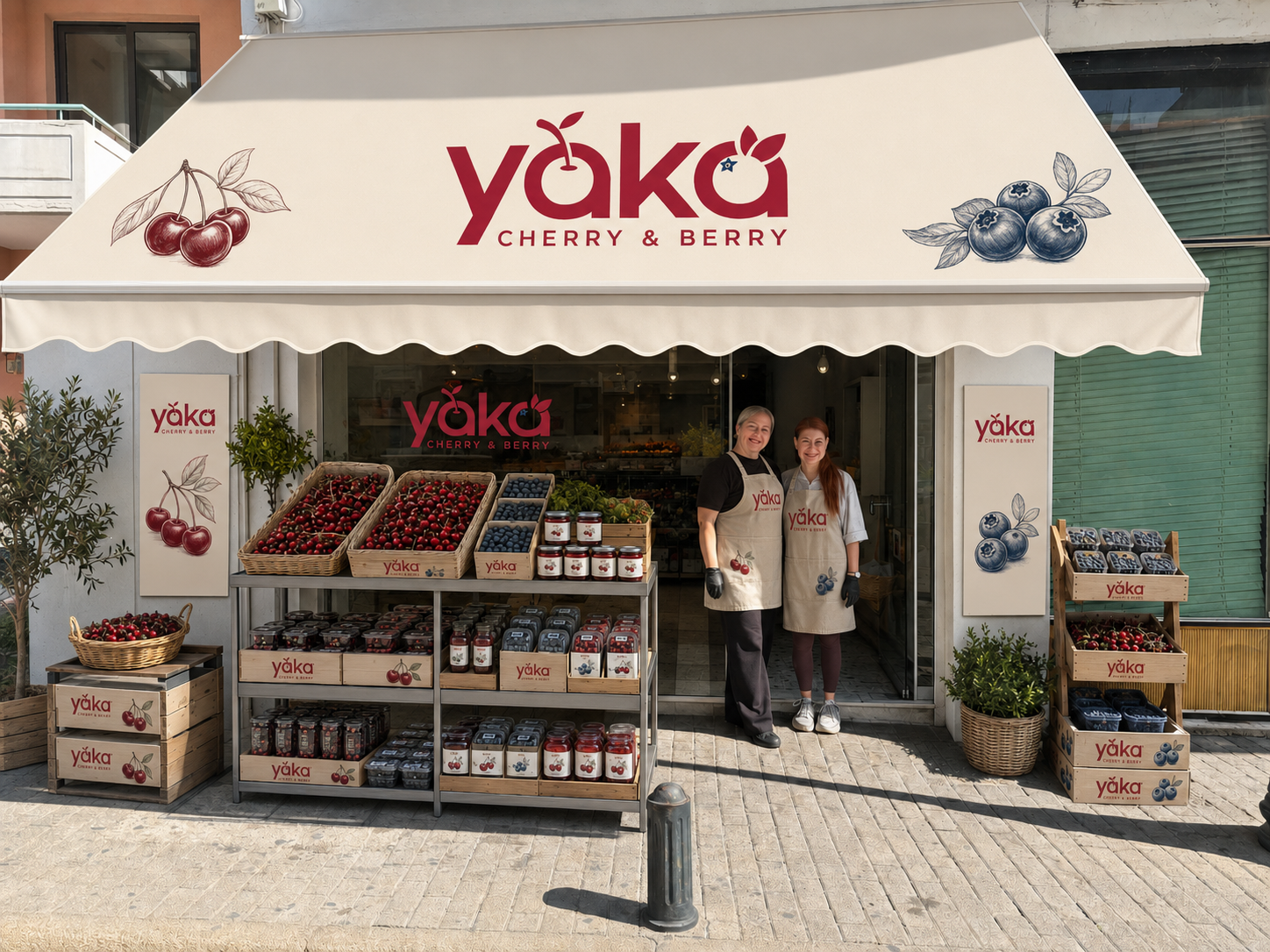 YAKA store exterior facade concept